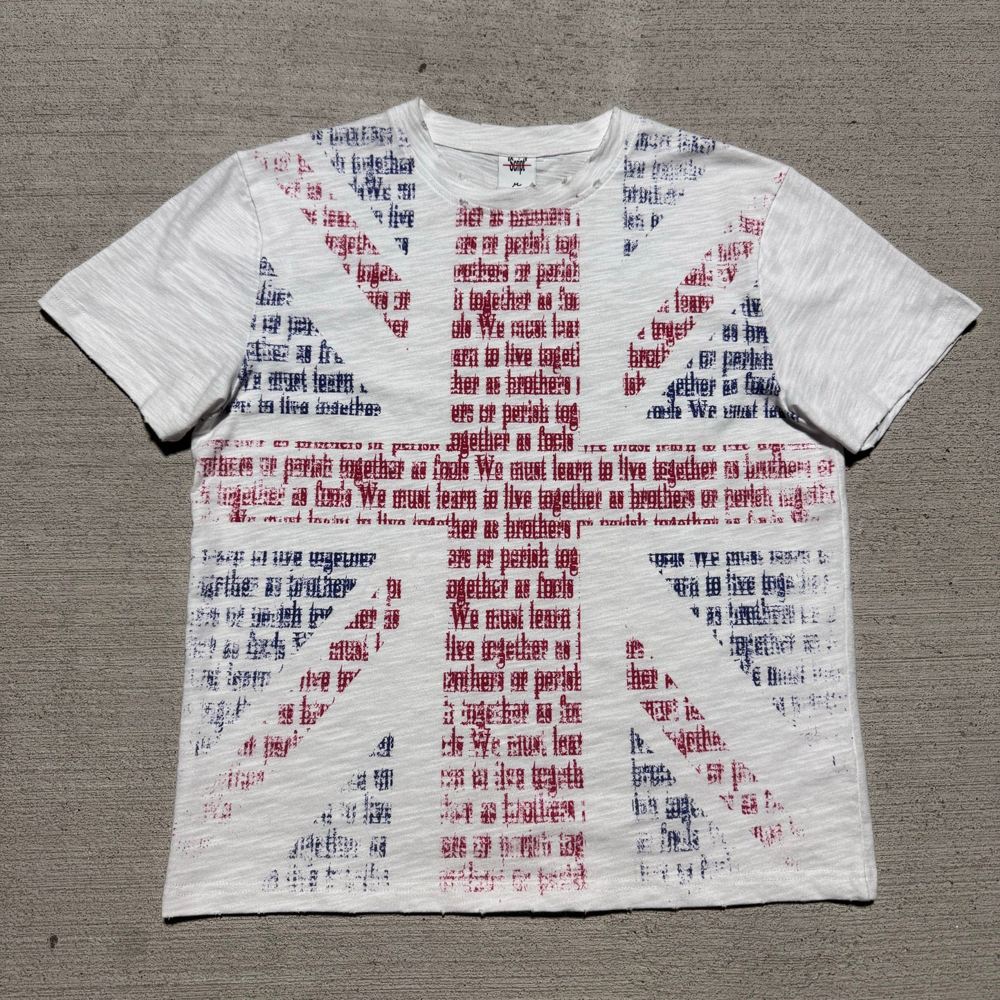 "British Scripture" tee